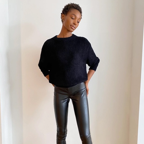 Aritzia Wilfred Essential Chenille Sweater – Black - Picture 1 of 7